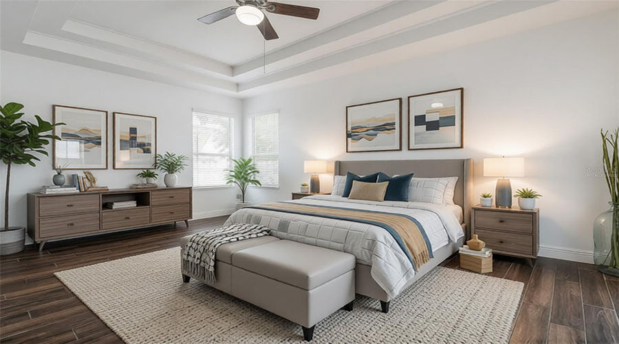 Primary Bedroom Virtually Staged