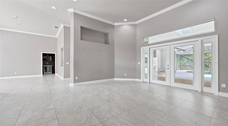 Formal Living With French Doors To Lanai