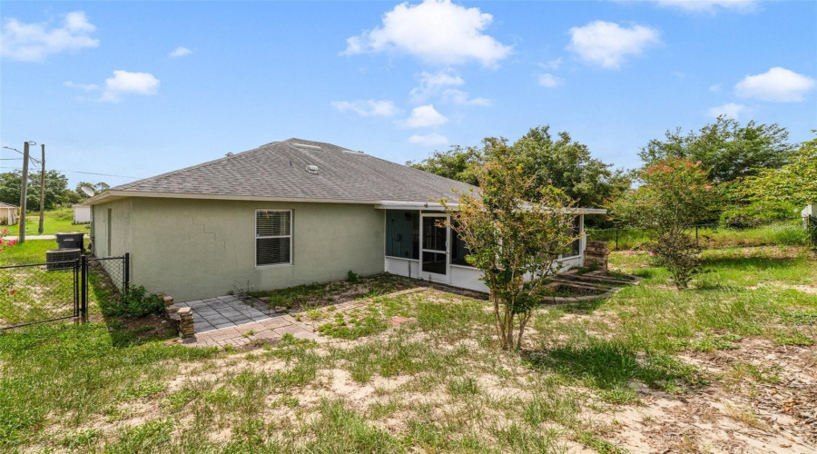 The Spacious Backyard Is Primed For Your Creative Ideas, Whether For A Garden, Play Space, Or Entertaining Area.