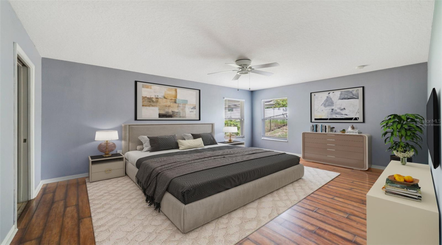 The Split Floor Plan Ensures Privacy, With The Primary Suite On One Side Of The Home, Boasting A Walk-In Closet And An En Suite Bath With Dual Sinks, A Garden Tub, And A Separate Shower. Virtually Staged