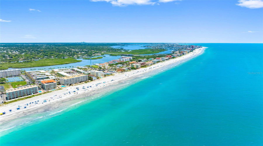 ... Indian Shores Looking South By Dolphin Key ..