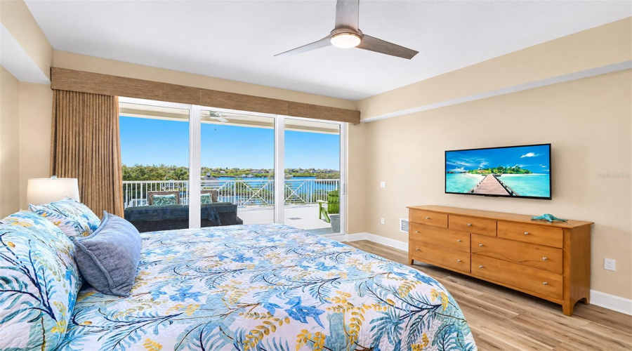 .. Water View From Master Bedroom Suite.. Turn Key Unit. New Matress And New Adjustable King Bedframe.