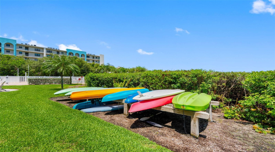 ... Kayak Storage Area.