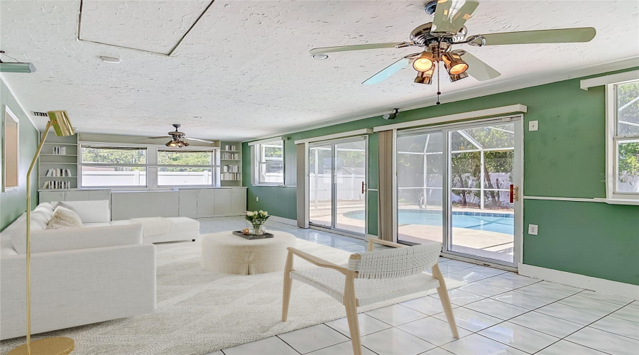 Virtually Staged Florida Room Under Air