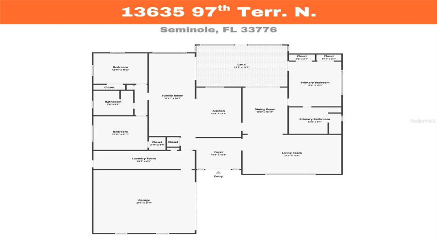 Seminole, Florida 33776, 3 Bedroom Bedrooms, ,2 Bathroombathrooms,Residential,For Sale,97Th,0,Mfrtb8539196