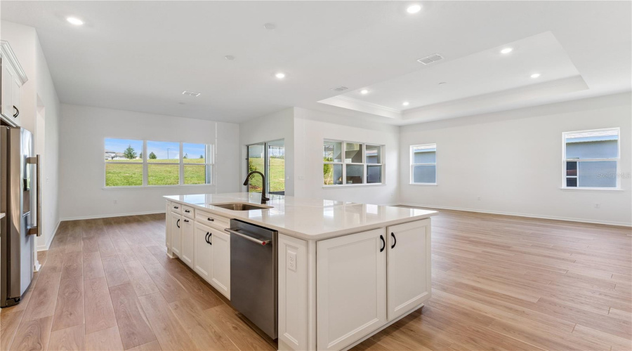 Custom Dana-Style White Cabinetry