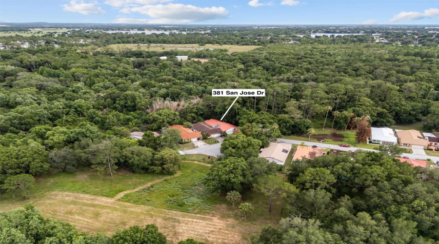 Aerial - Corner Lot On A Cul-De-Sac