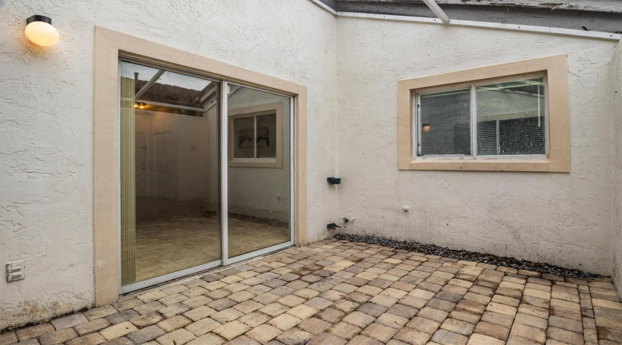 Brick Paved Courtyard