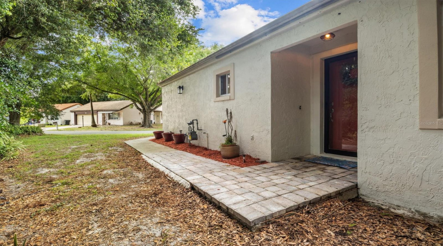Brick Paved Entrance