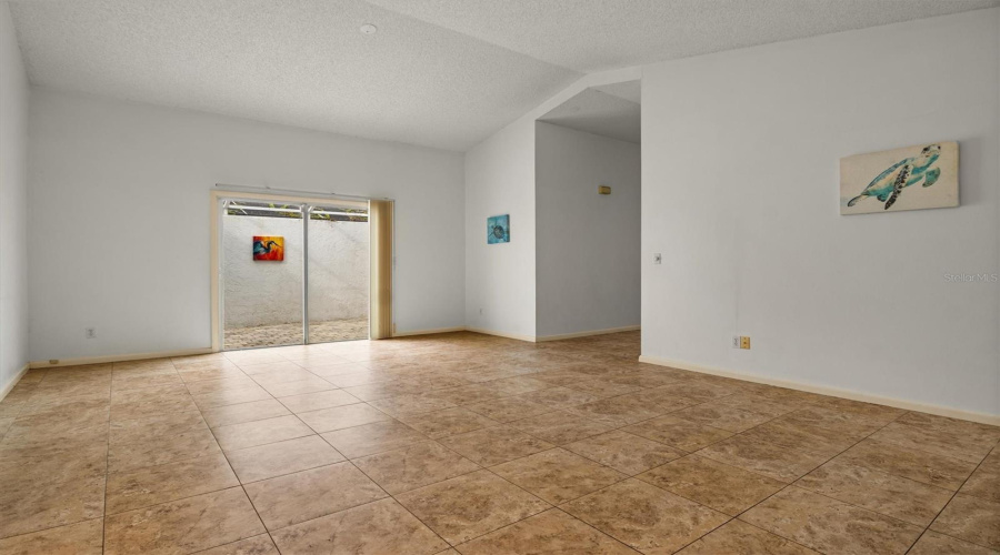 Living Room - Vaulted Ceilings