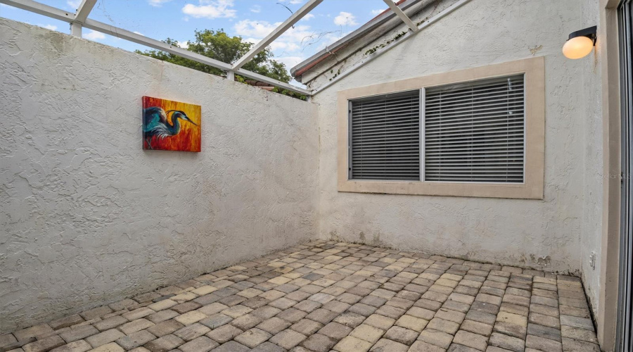 Brick Paved Courtyard