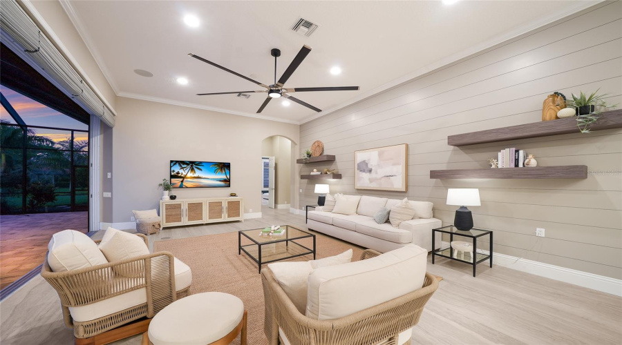 Large Great Room With Enough Room For Guests And Family To Gather