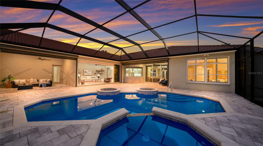 Large Heated Pool And Spa Recently Resurfaced Featuring State-Of-The-Art Equipment, Including A Commercial-Grade Heater And Energy-Efficient Pump