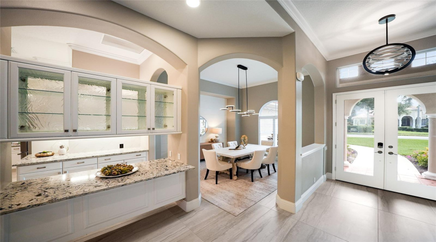 Entertainer’s Butler’s Pantry Or Dry Bar Is Off The Formal Dining Area