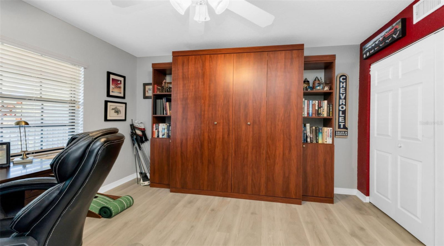 Guest Bedroom With Desk And Murphy Bed System