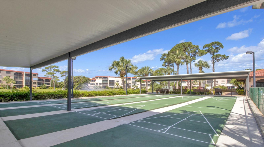 Shuffle Board Courts With New Covers