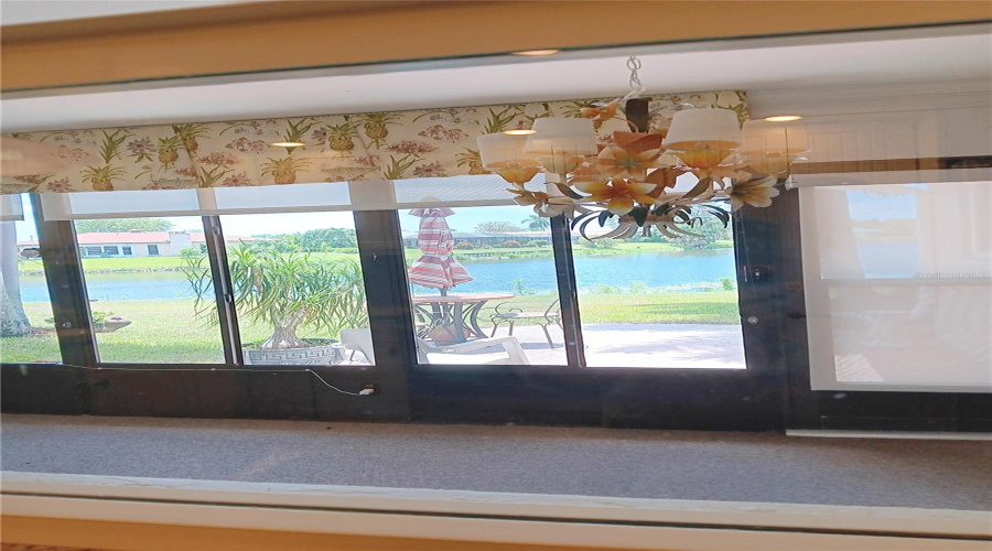 Looking Out Kitchen Window Thru The Lanai