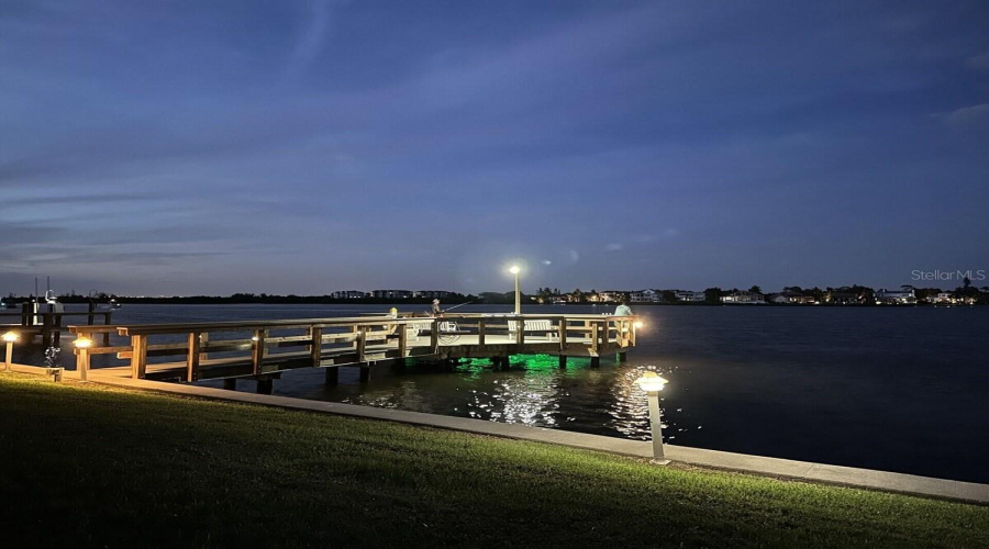 Bay Dock And Fishing Area.