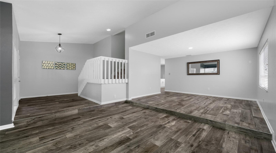 Foyer, Living Room, Dining Room