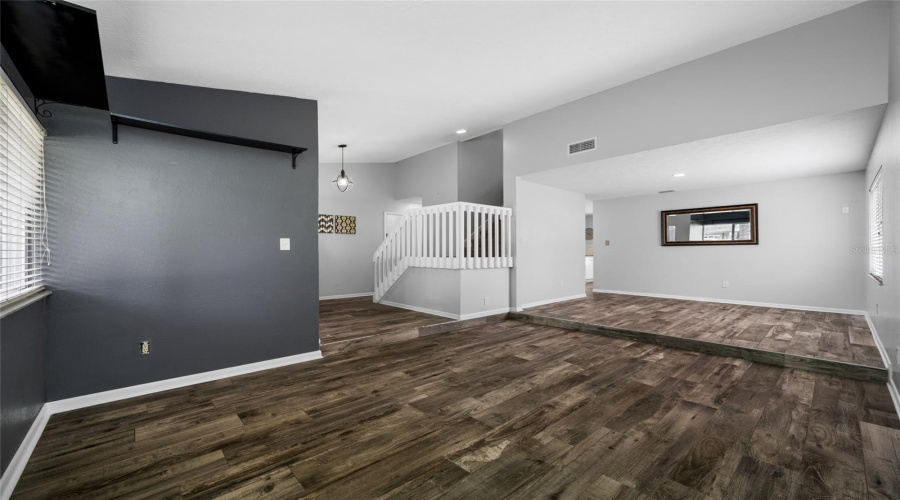 Foyer, Living Room, Dining Room