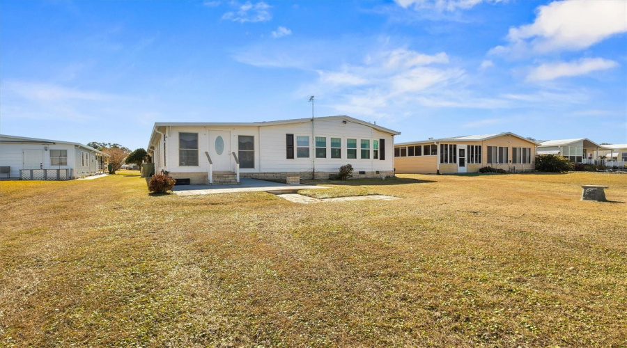 Back Exterior - Open Paved Patio