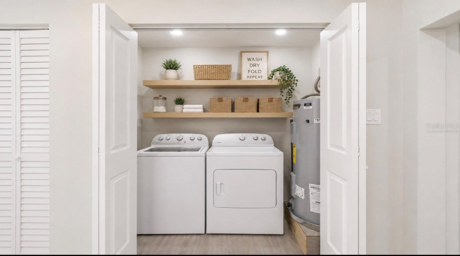 Virtually Staged -Indoor Laundry Room