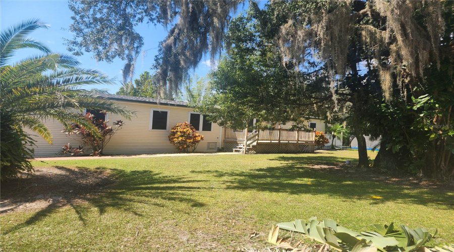 Front Porch Overlooking An Expansive Corner Lot