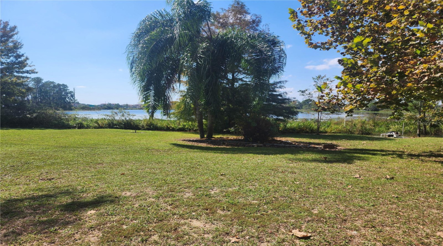 Rear Yard Overlooking The Lake