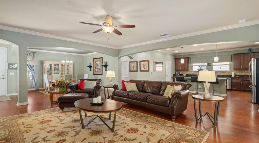 A View Of The Open Floor Plan.