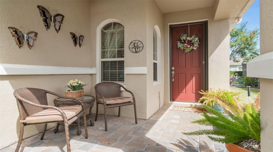 Front Under Cover Porch