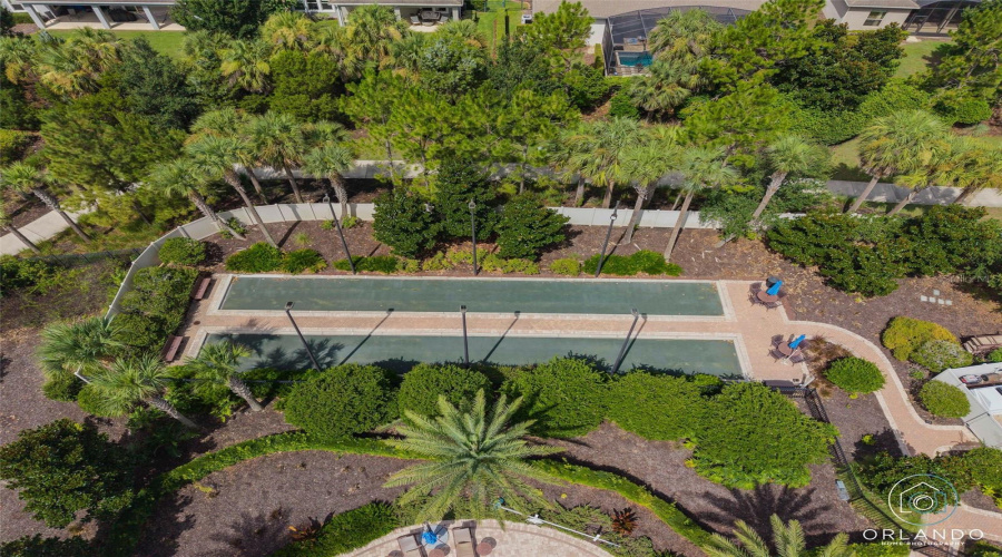 Clay Bocce' Courts. The Courts Are Lighted For Nighttime Play.