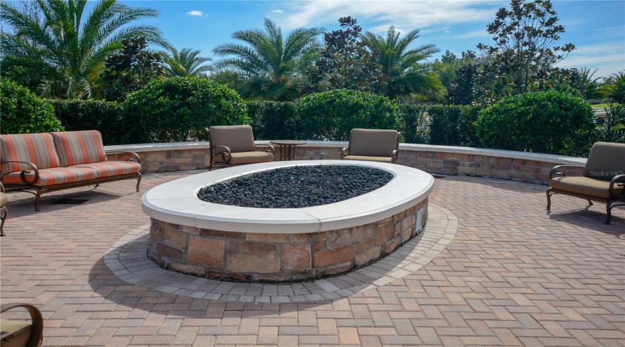 Esplanade Fire Pit Is A Great Area To Gather With Your Favorite Beverage