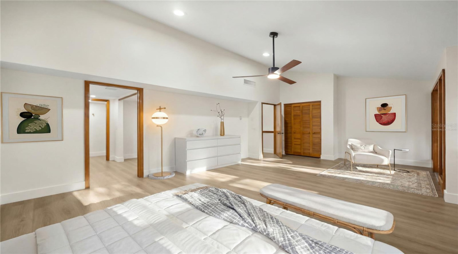 Virtually Staged Primary Suite