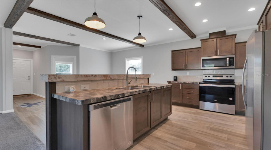 Kitchen Island Featuring Whirlpool Appliances