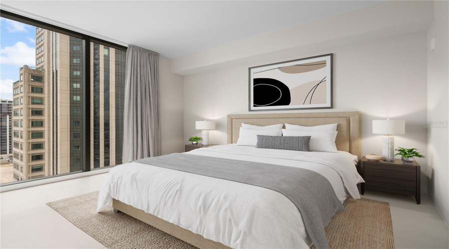 Primary Bedroom Virtually Staged