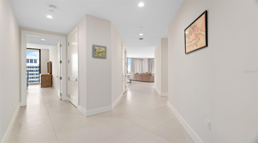 Entry Hall Doubles As Gallery Space