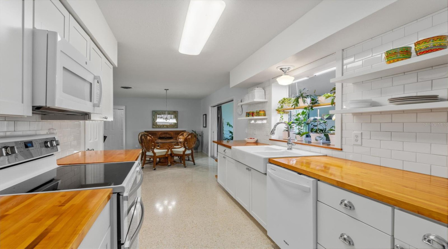 Kitchen View Looking Towards Dining Area