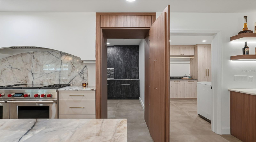 Hidden Walk-In Pantry