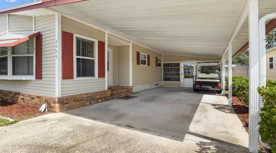 Carport - The Golf Cart Will Stay