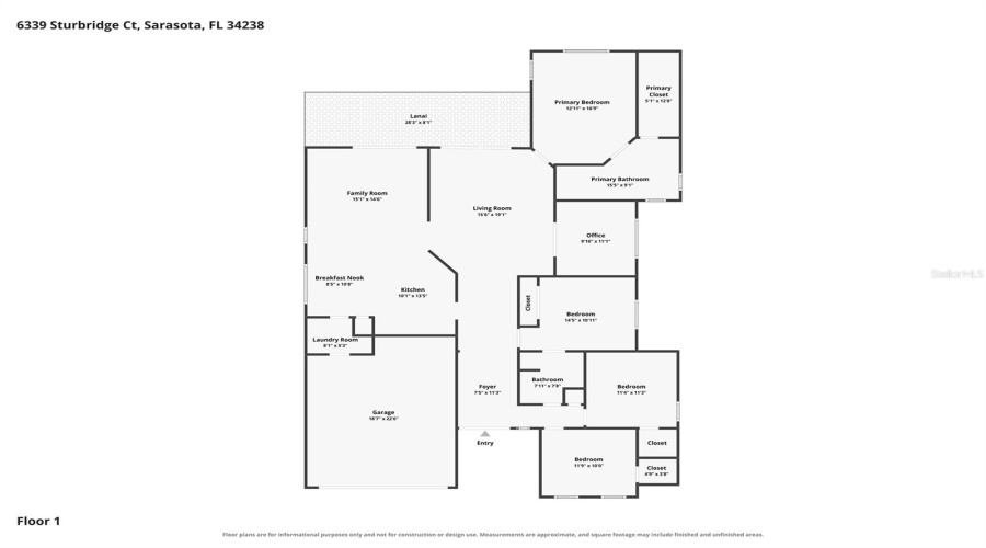 Sarasota, Florida 34238, 4 Bedroom Bedrooms, ,2 Bathroombathrooms,Residential,For Sale,Sturbridge,0,Mfra4702121