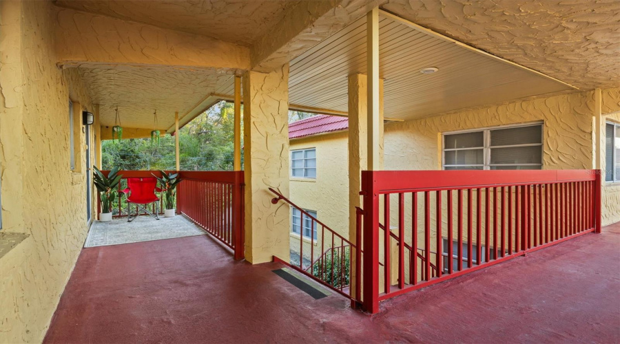 Covered Entrance And Stairway