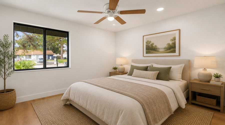 Virtually Staged 2Nd Bedroom