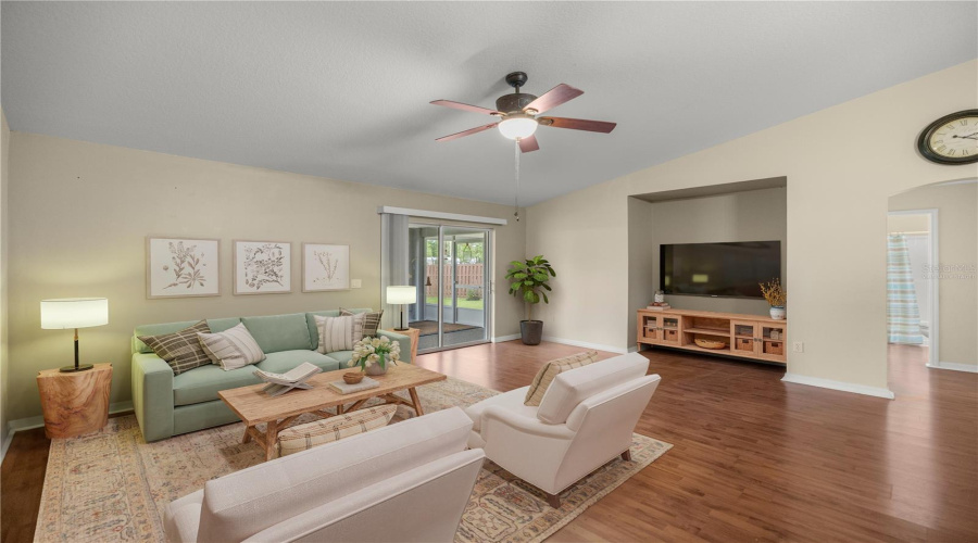 Living Room View- Virtually Staged