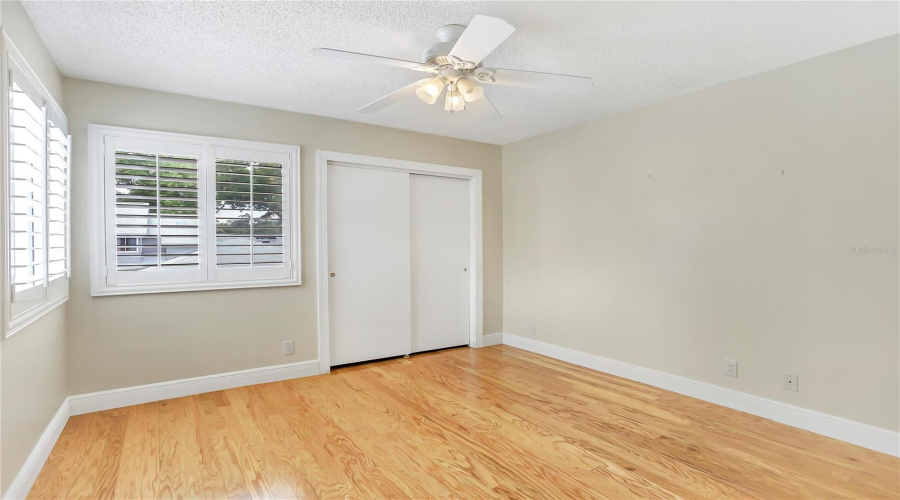 Upstairs Bedroom 2 With Engineered Wood Floors.