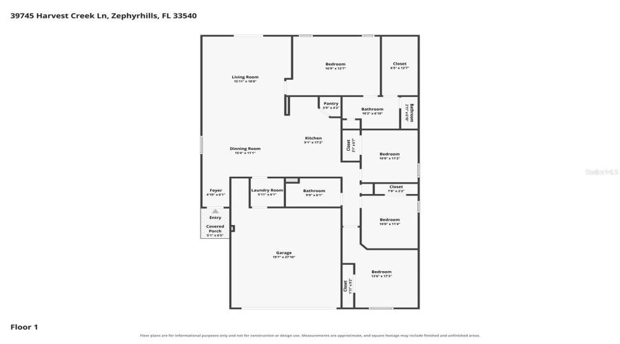 Zephyrhills, Florida 33540, 4 Bedroom Bedrooms, ,2 Bathroombathrooms,Residential,For Sale,Harvest Creek,0,Mfrtb8539521