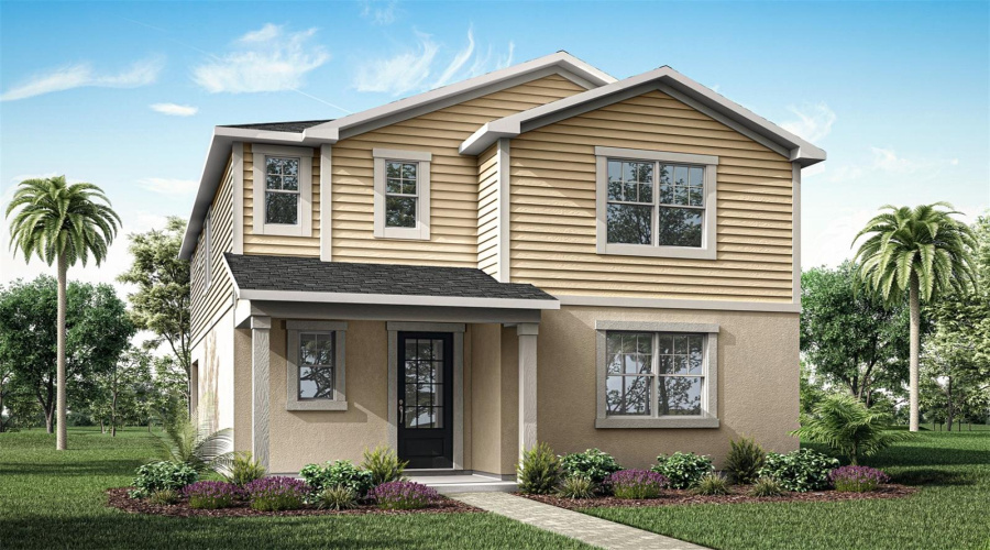 Meridian Parks - Windley Floorplan - Low Country Elevation - Architect'S Rendering