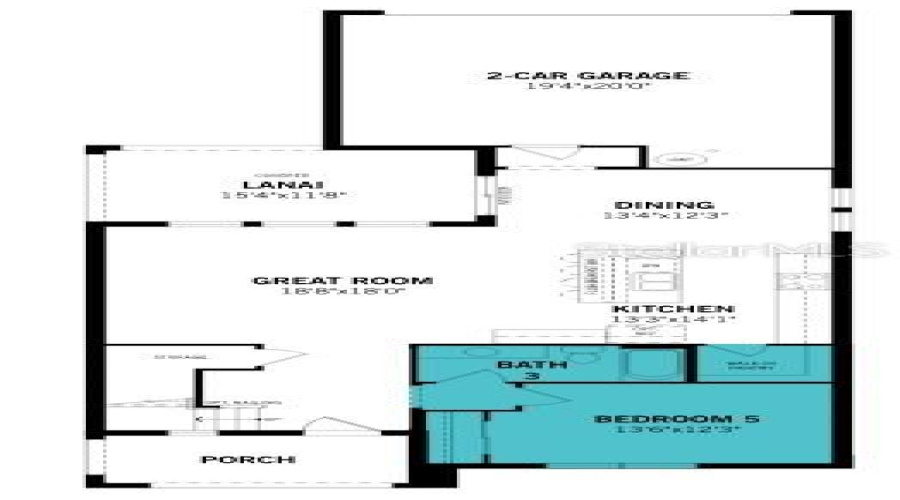 Meridian Parks Windley Low Country Lot 7473 First Floor