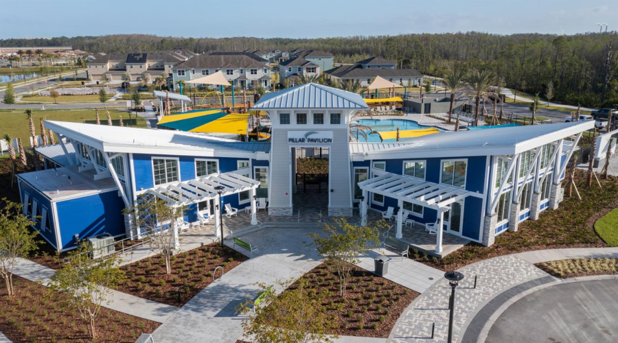 Meridian Parks Amenities Center Entrance (Aerial View)