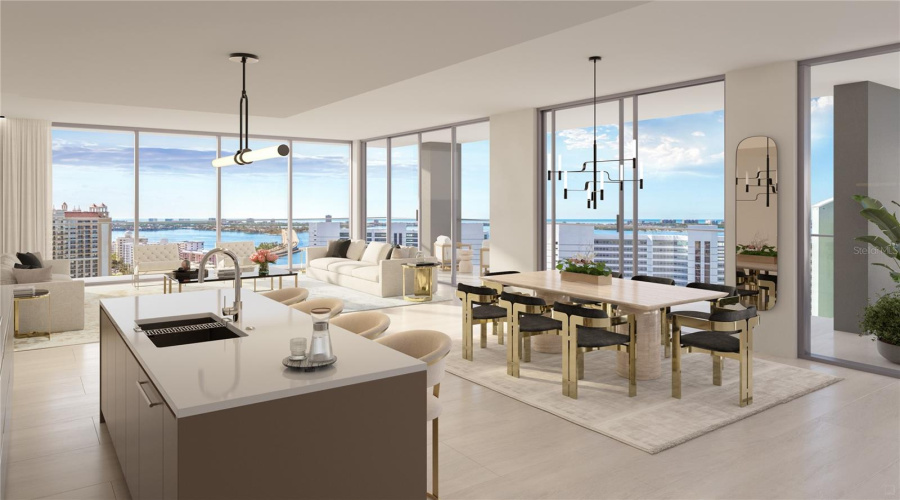 Harbor 4 Great Room Rendering