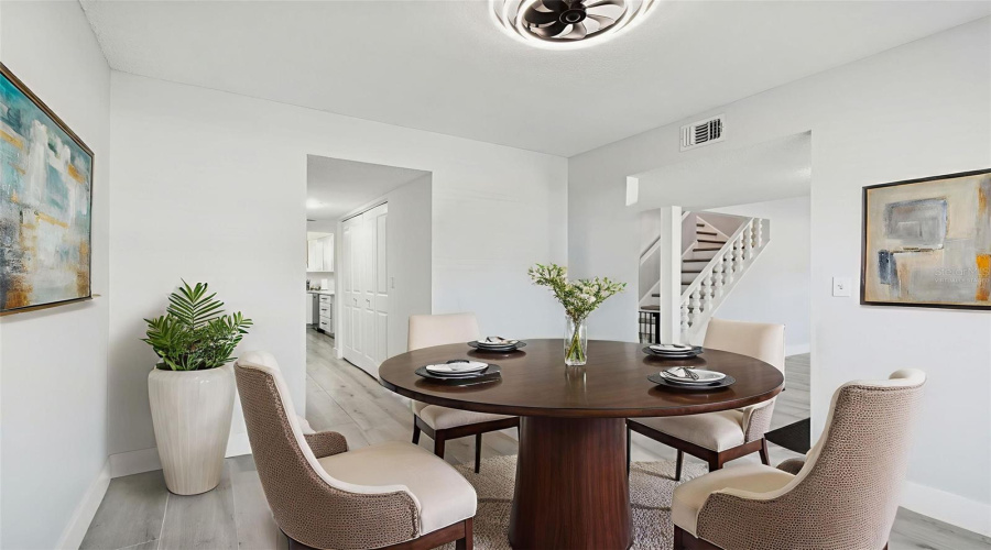 Virtually Staged Dining Room